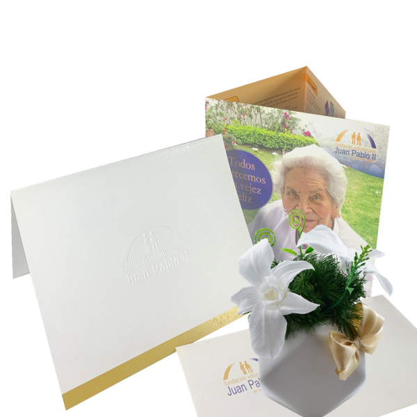 Bono Fundación Juan Pablo II Oro + Orquídea Preservada