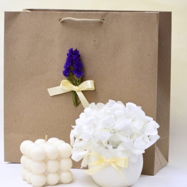 Hortensia Preservada + Vela